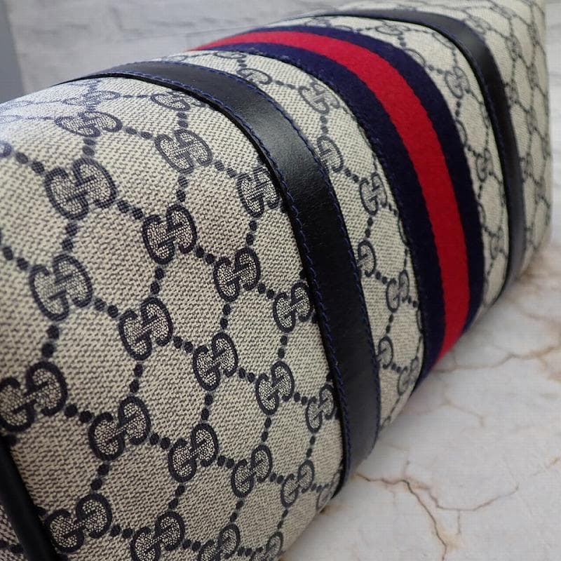 芽衣子 様RU-6282 オールドグッチ シェリーライン ミニボストン - メルカリ