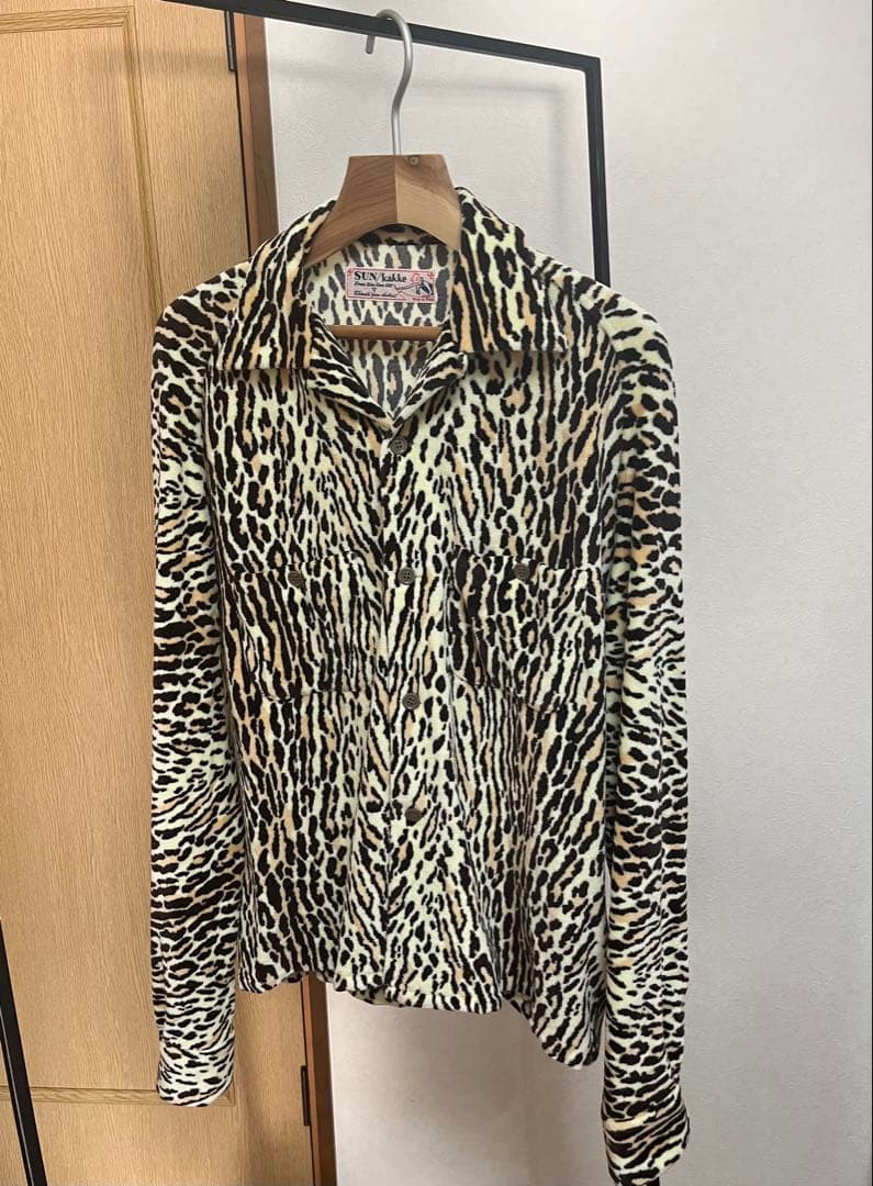 SUN/KAKKE サンカッケー レオパード　オープンカラー　【極美品】