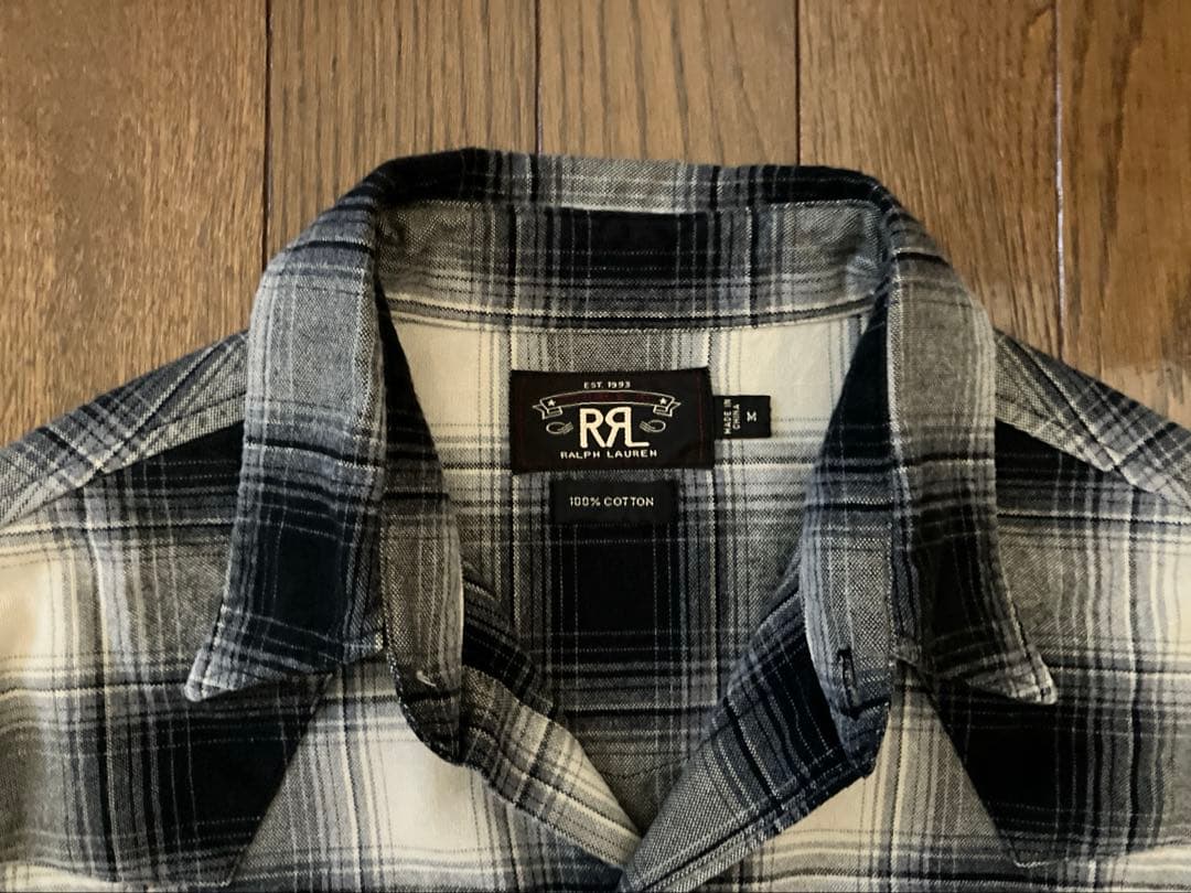 超希少」ダブルアールエル（RRL）オンブレチェックシャツ‼︎ ジョニー