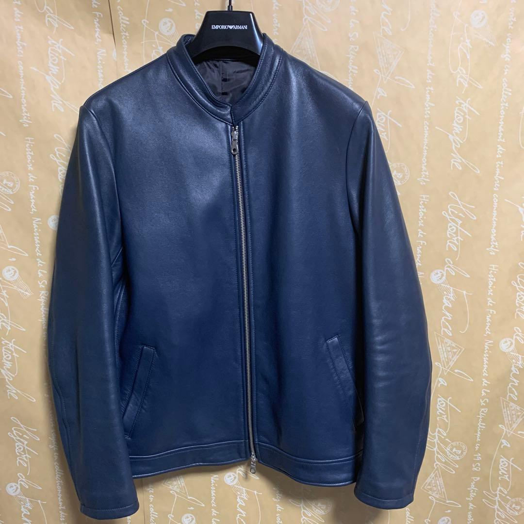 メンズメルローズ　シングル　革ジャン　値下げしました シープナッパシングルライダースジャケット｜MEN'S MELROSE（メンズ