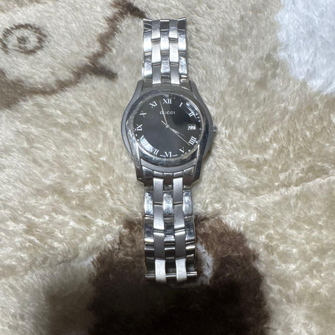 GUCCI クォーツ腕時計 シルバー/ブラック