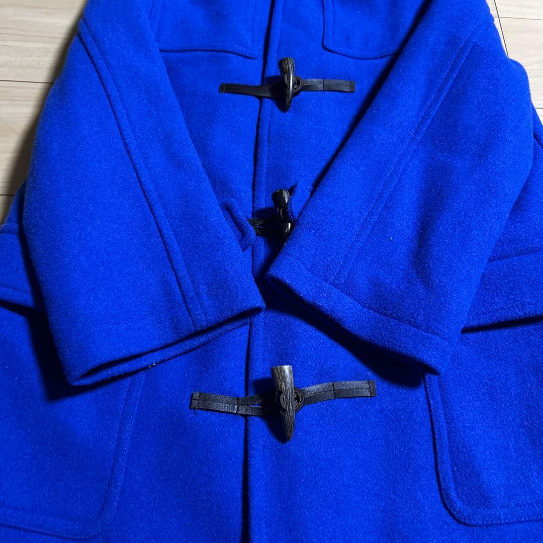 美品 ミラオーウェン ロイヤルブルー ロング ダッフルコート ブルー
