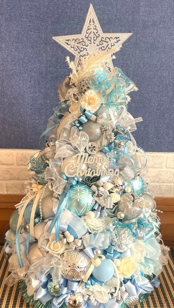 青と白のクリスマスツリー❣️Ｓtitch_luv❣️