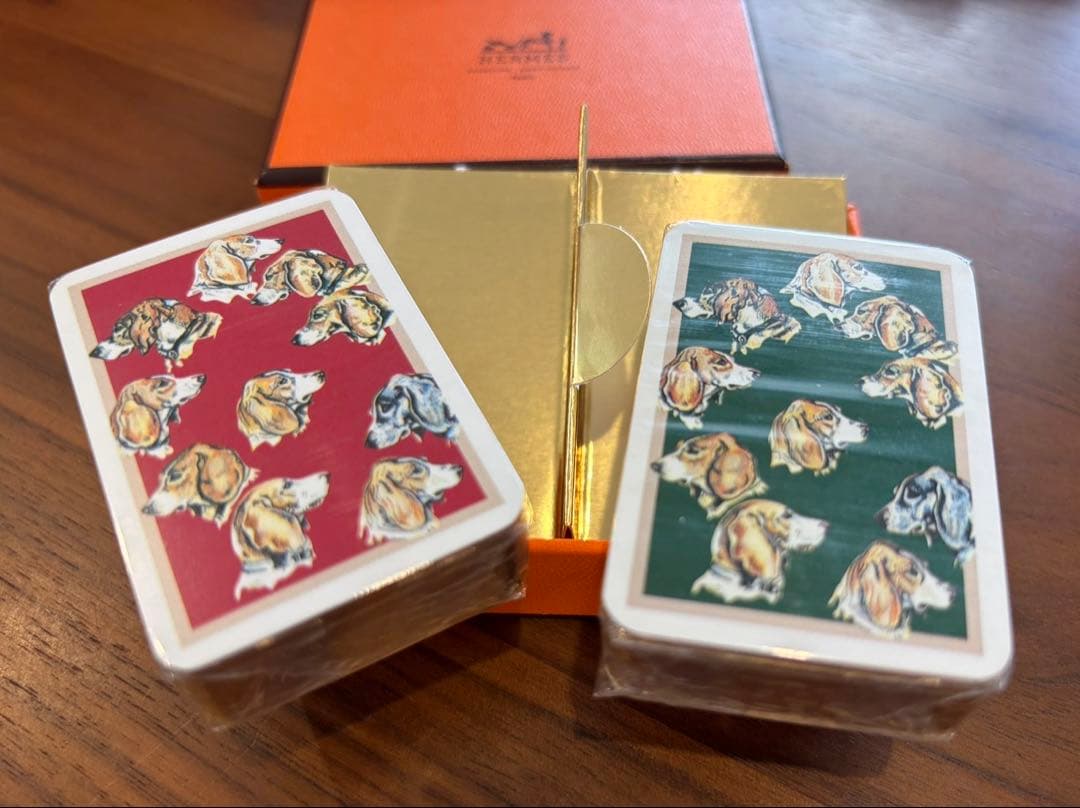 HERMES 犬のイラスト トランプセット