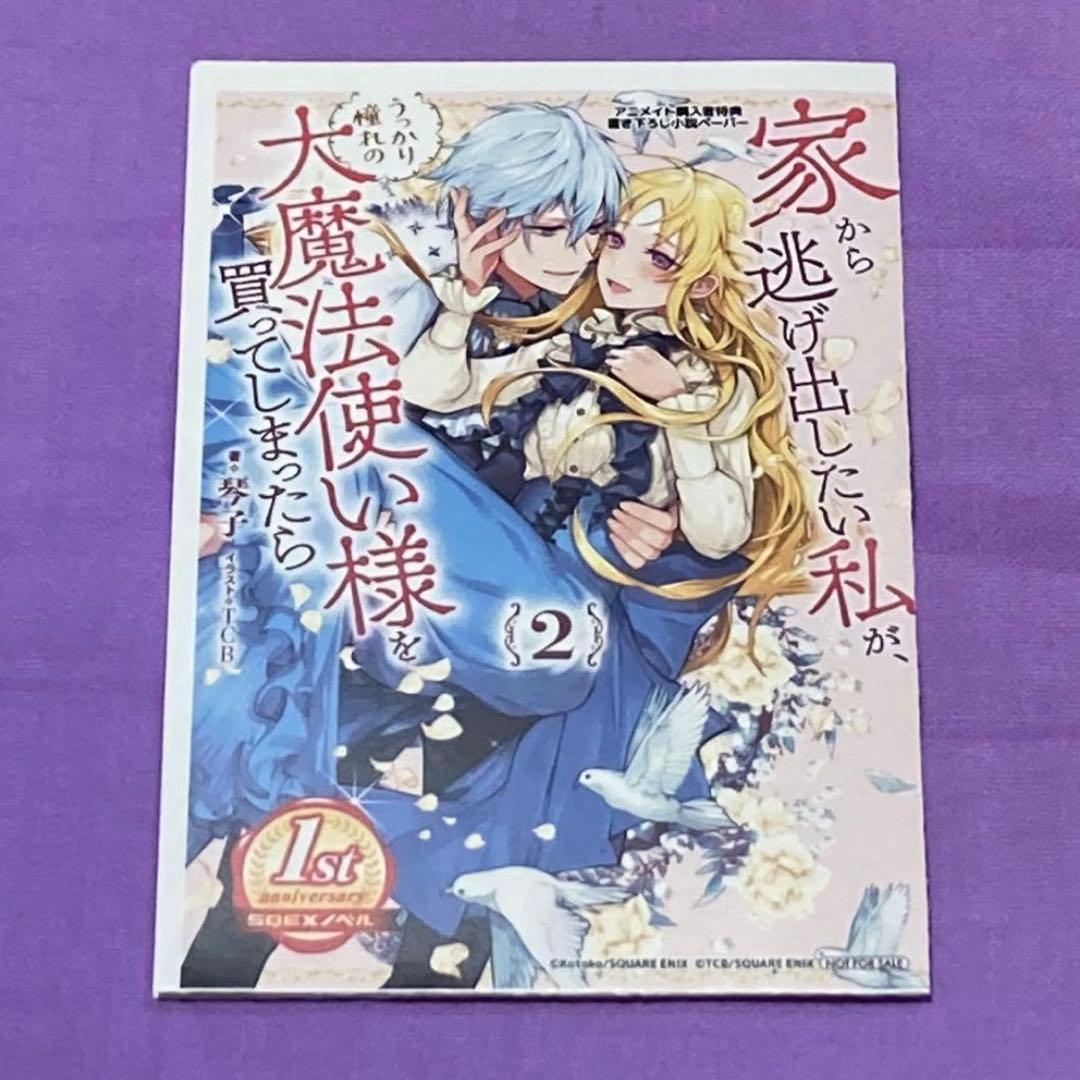 家から逃げ出したい私が、うっかり憧れの大魔法使い様を買ってしまったら 2巻　特典