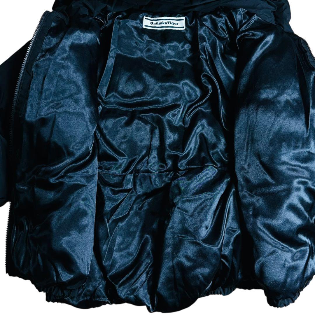 極美品 オニツカタイガー 高級ダウンジャケット 黒 M 90%ダウン 完売