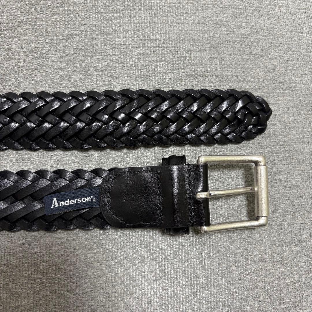 新品未使用 Anderson's メッシュベルト ブラック 90cm 36
