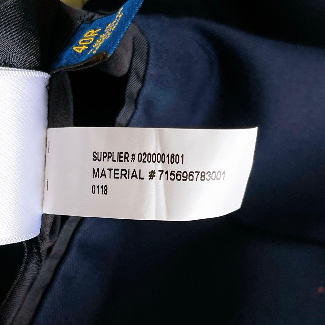 ポロラルフローレン】ジャケット 紺ブレ 金ボタン ネイビー 40R 段返り