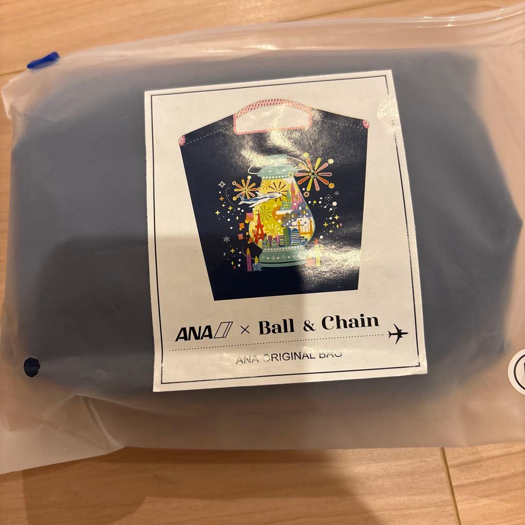 国際線機内販売限定ボールアンドチェーンANAオリジナルバッグ 未使用 M
