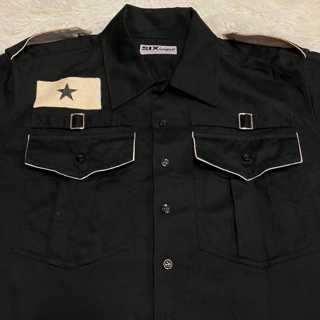 《90s状態良レア旧タグ早い者勝ち》666シックス3カスタムシャツパンクpunk