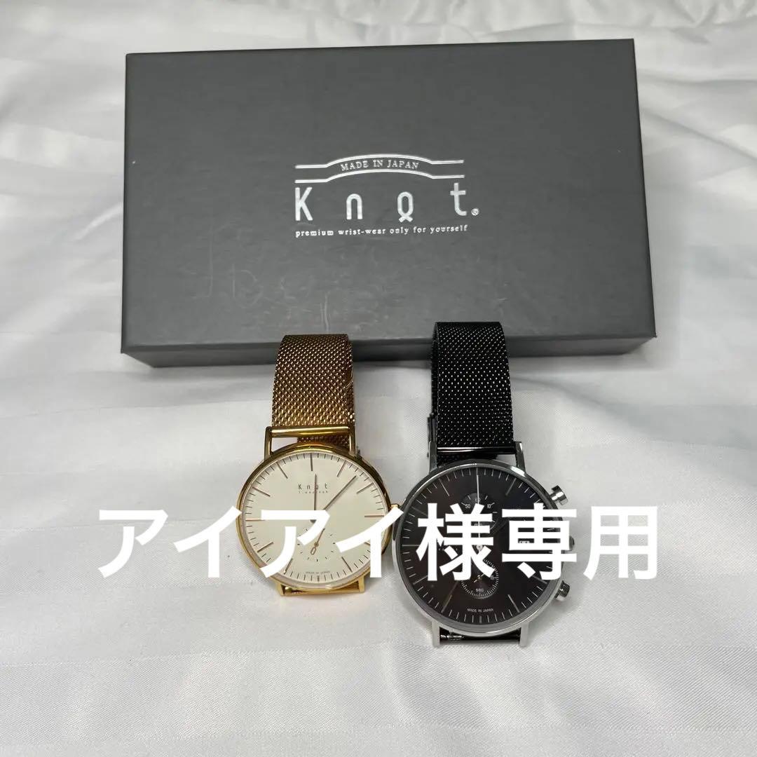 ✨大幅お値下げ✨knot ノット　ペアウォッチ　ブラック　ローズゴールド 楽天市場】Knot ノット 時計 クラシック スモールセコンド Nijiiro