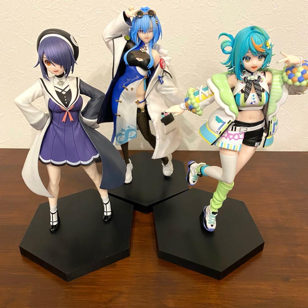 あおぎり高校 フィギュア ①春雨麗女 ②音霊魂子 ③ぷわぷわぽぷら