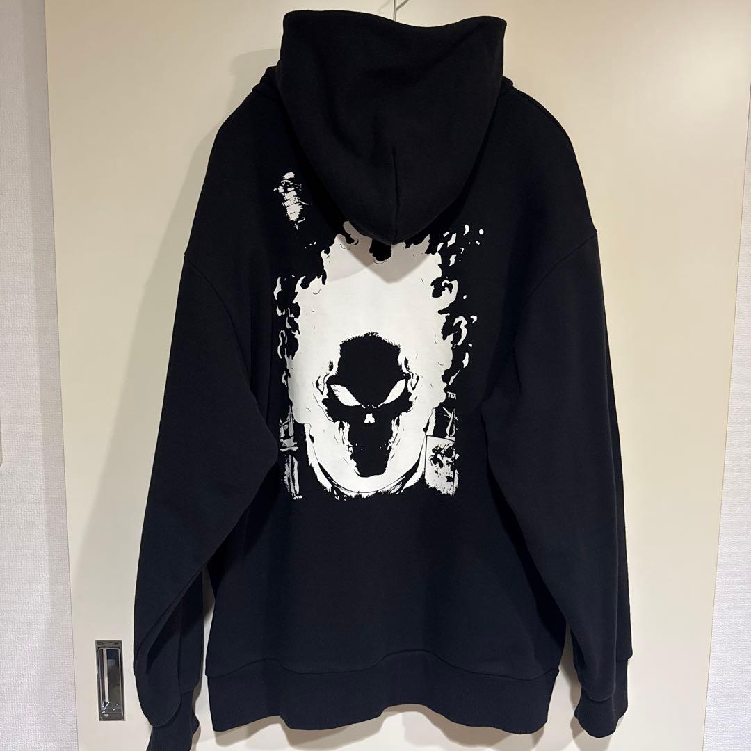 Schott ゴーストライダー ブラックパーカー