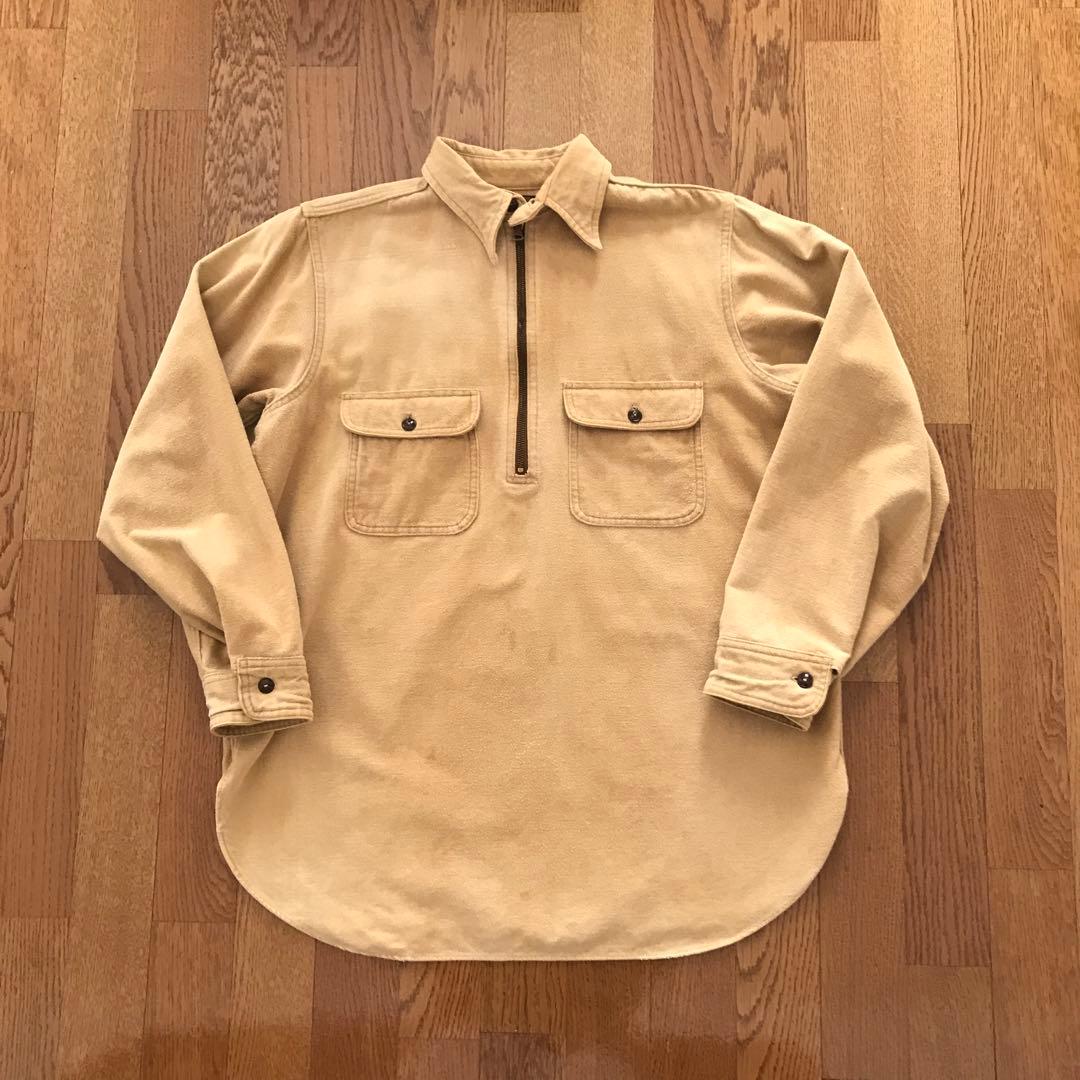 40s big yank ハーフジップ　ワークシャツ 40s big yank ハーフジップ ワークシャツ