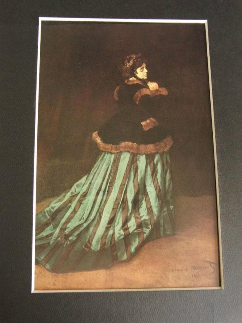 クロード・モネ、Camille or The Woman in the Gree クロード・モネ 「カミーユ（緑衣の女）」 [72586]のアート作品 - アフロ