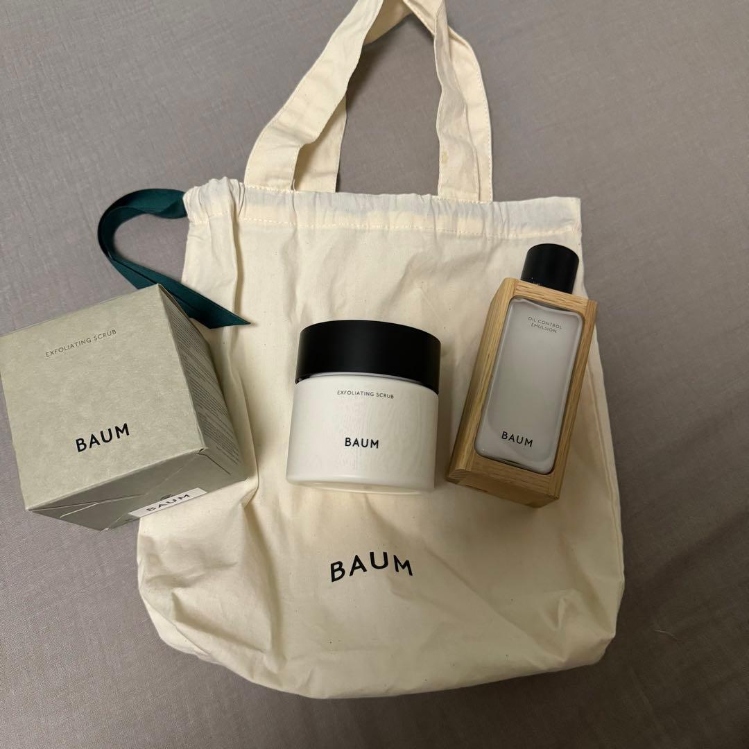 BAUM スクラブ+乳液(OIL CONTROL EMULSION)