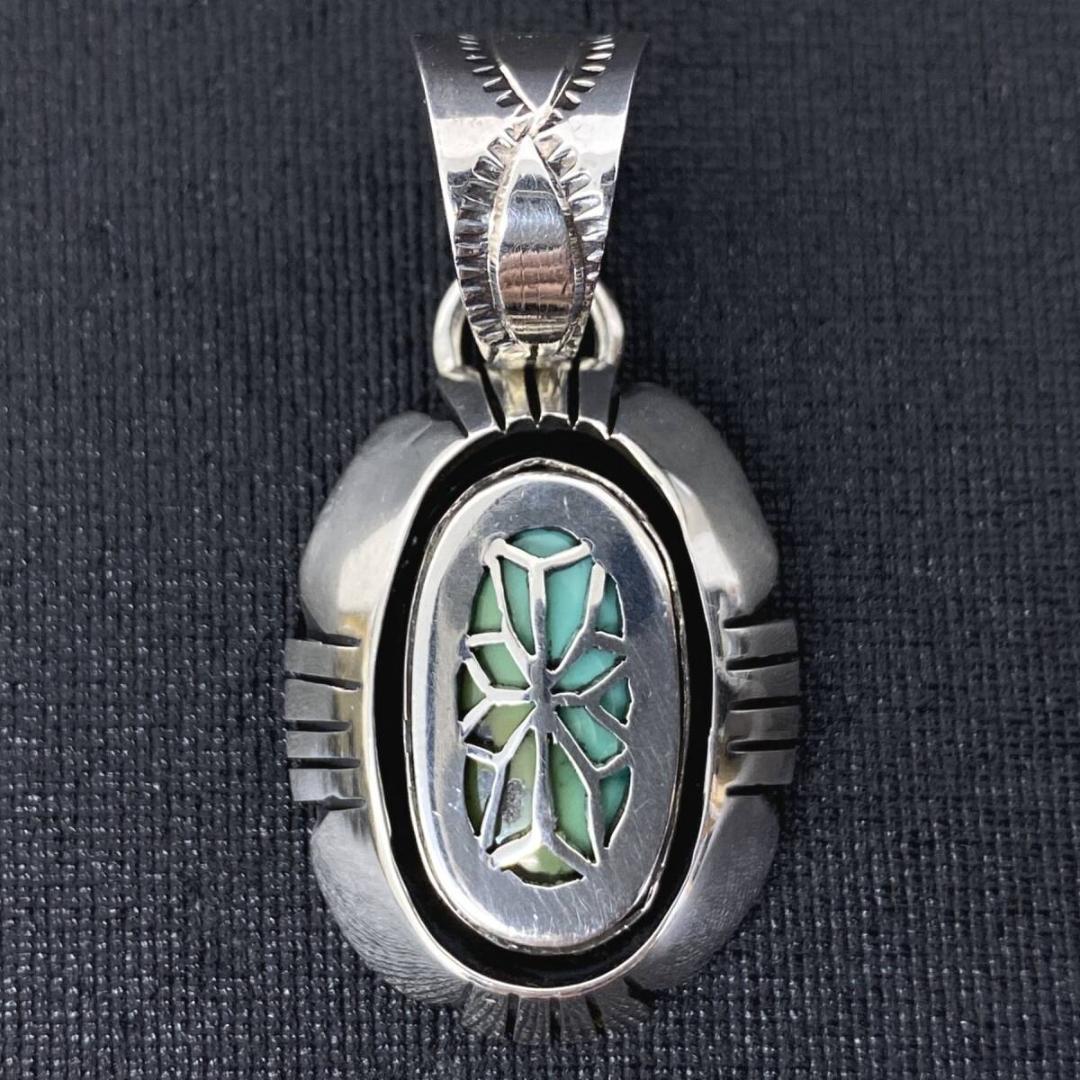 NAVAJO Herman Vandever シルバー ターコイズ ペンダント
