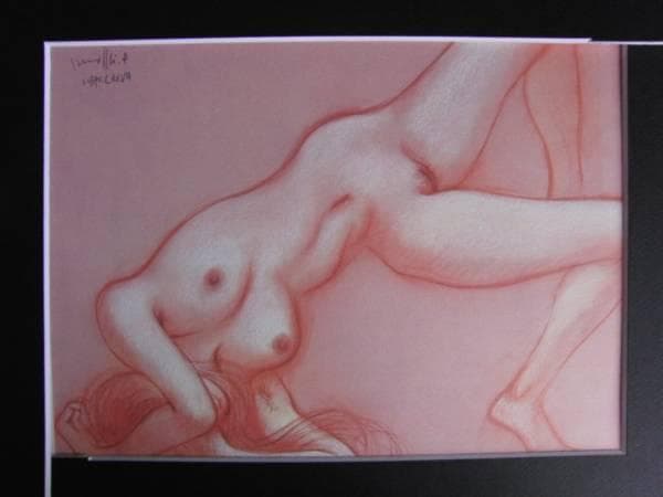 古沢　岩美、デッサン　AD、希少な額装用画集より、新品額装付、状態良好