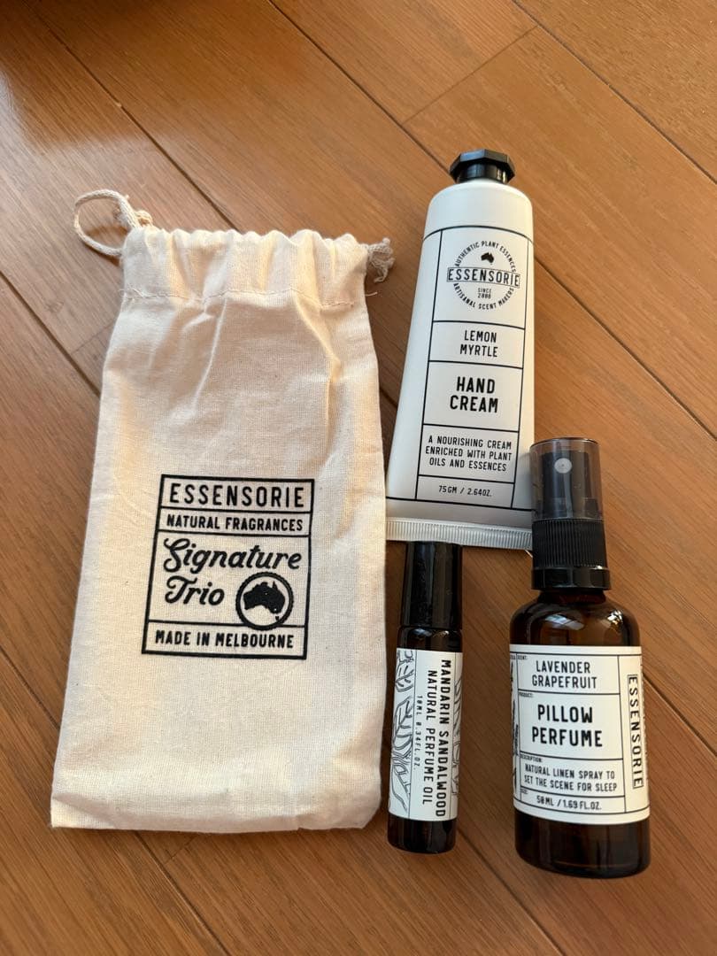オーストラリア限定ESSENSORIE Signature Trio セット メルボルン発の自然派フレグランスブランド エッセンソリー（ESSENSORIE）