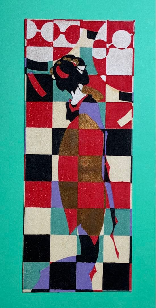 小林かいち　木版画絵封筒