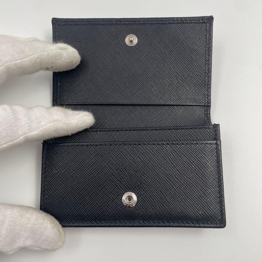 ✨極美品】 プラダ カードケース 三角ロゴプレート サフィアーノレザー