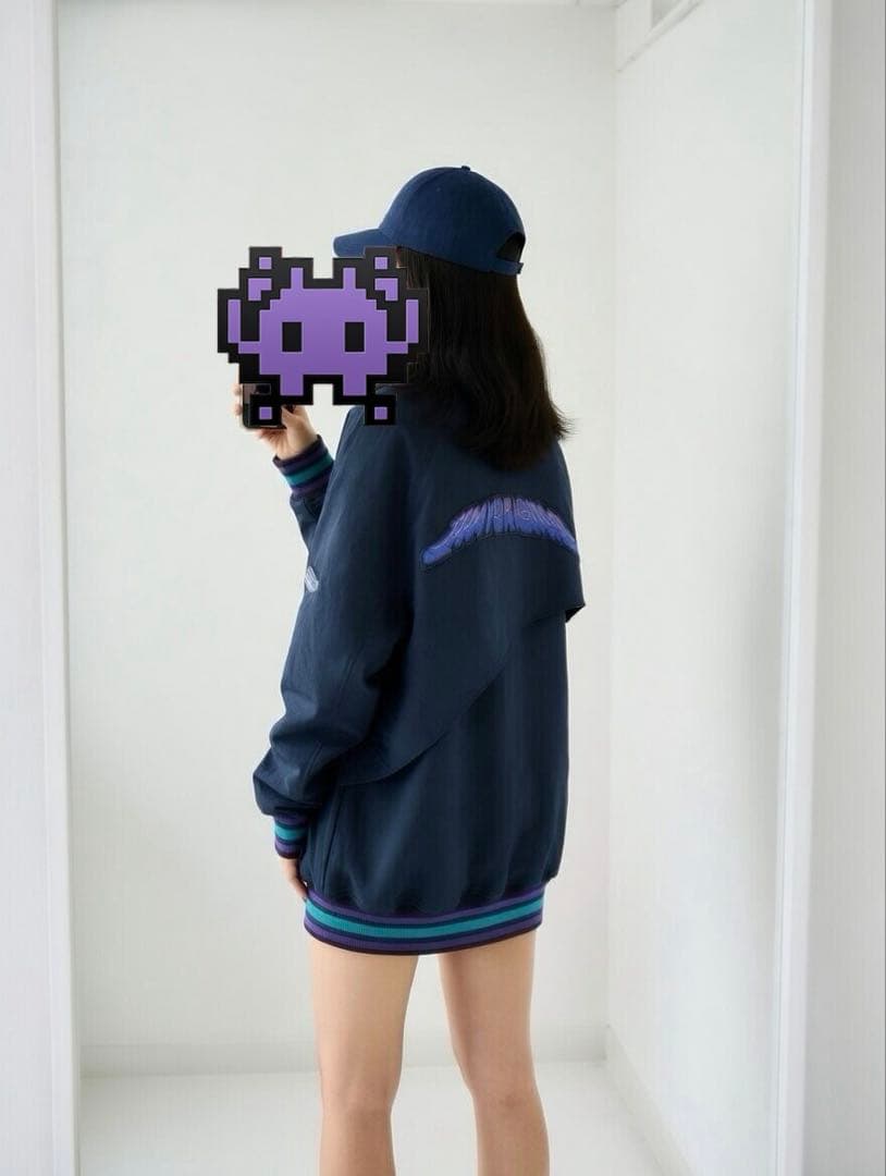 ずっと真夜中でいいのに。VARSITY JACKET(Navy) Lサイズ Baker Mount Varsity Jacket - Navy | Lastwolf