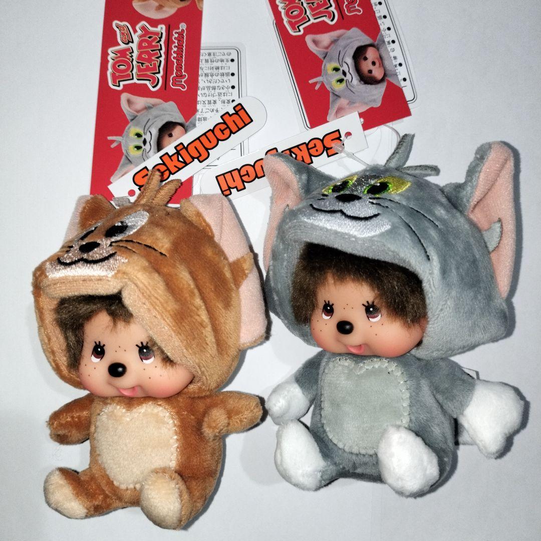新品】モンチッチ トムとジェリー 顔でか SS キーチェーン 2体セット