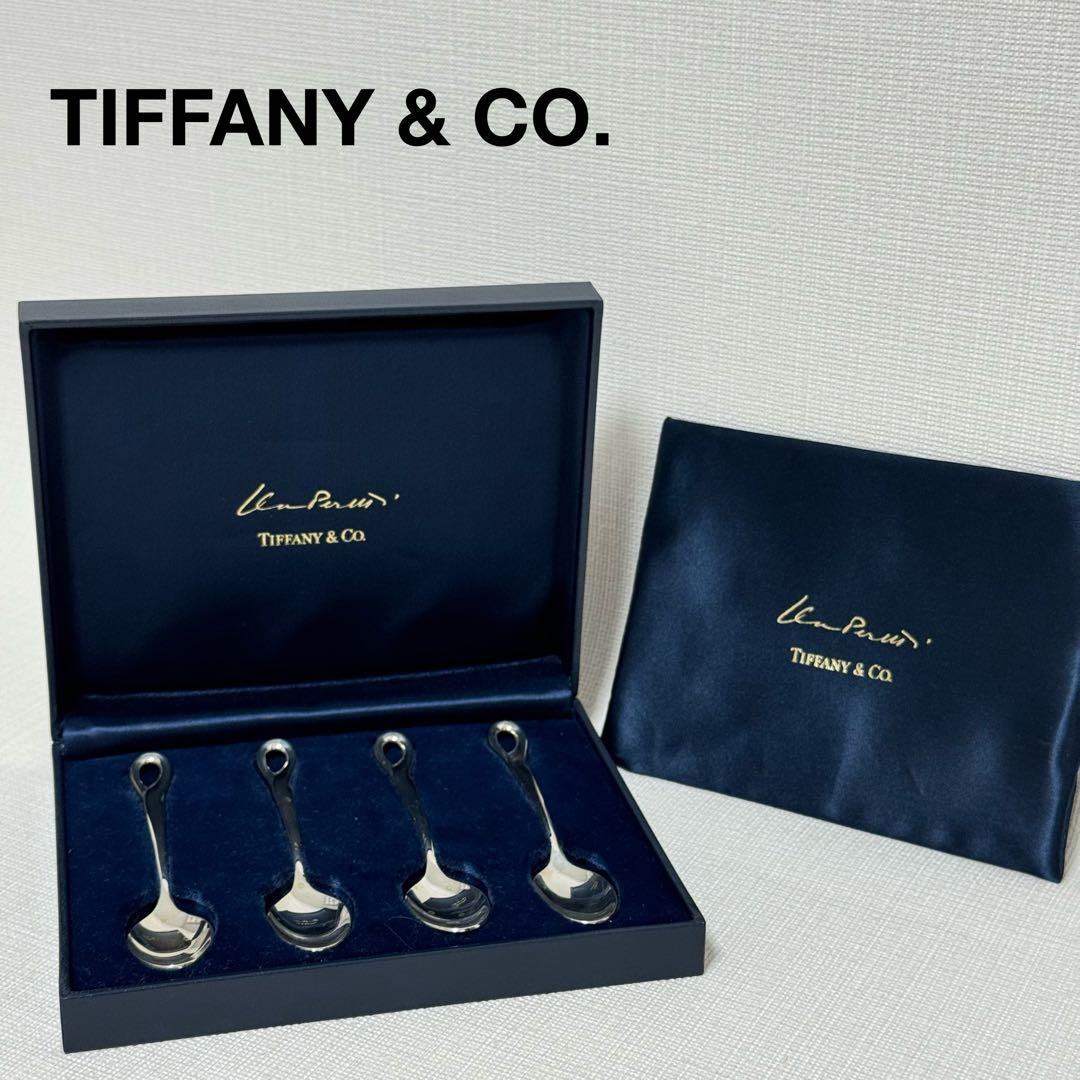 【希少】TIFFANY ティファニー 銀製 デミタス スプーン 4本 セット