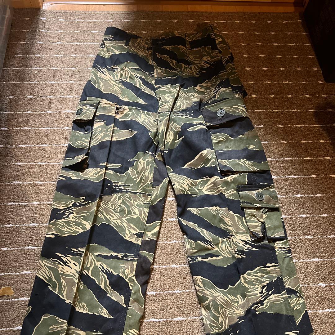 60年代　実物　米軍　ベトナム戦　タイガーストライプ　タイガーカモ