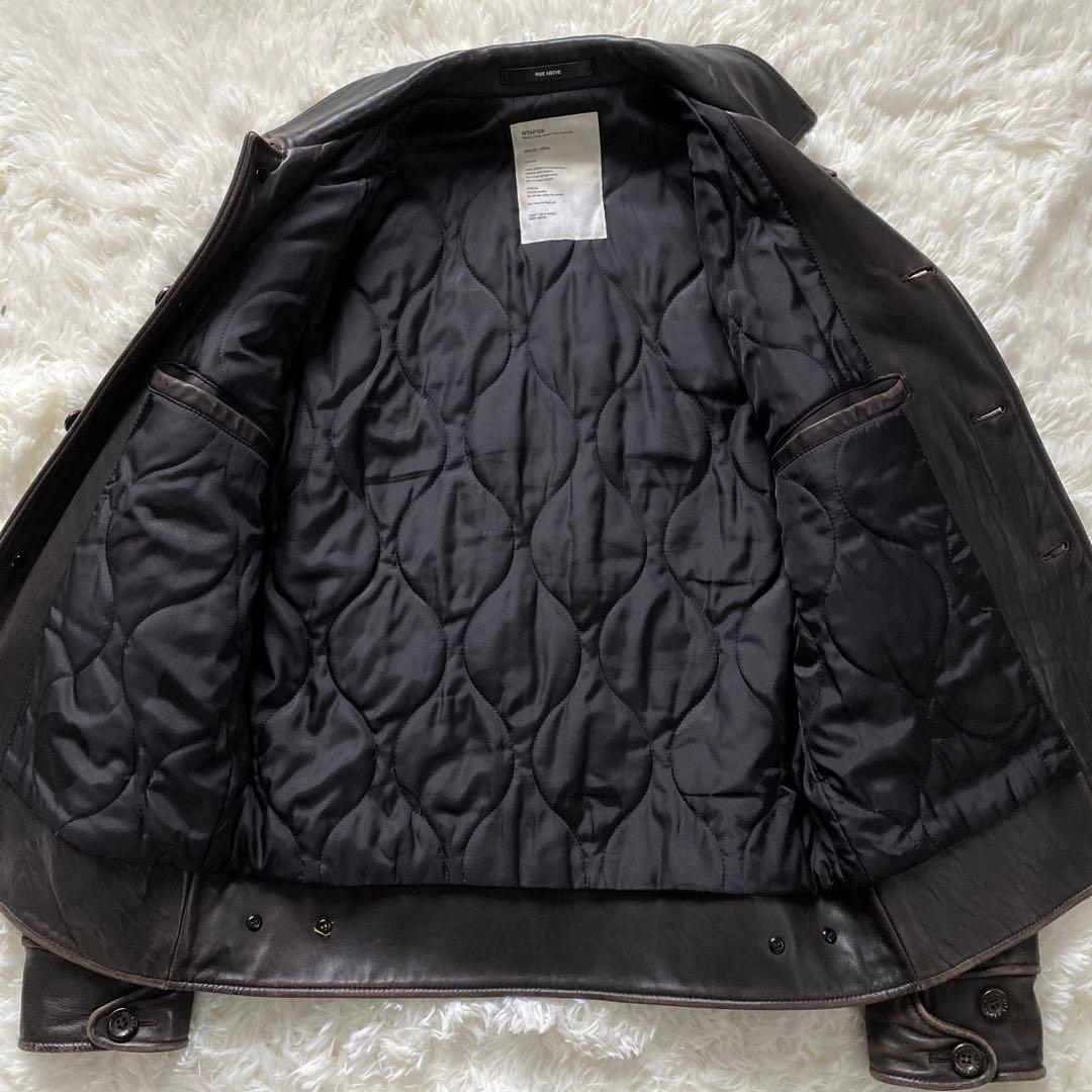 美品 WTAPS 10AW DAS BOOT レザージャケット ロゴタグ 希少 - メルカリ