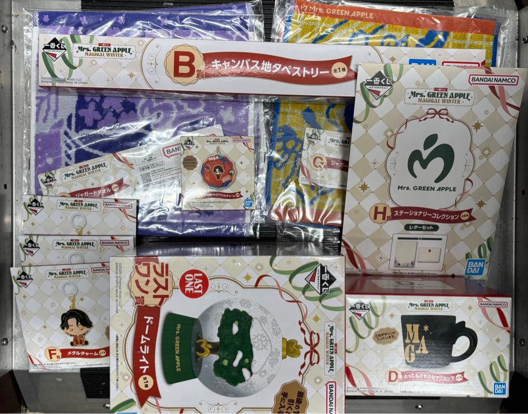 K*T様 一番くじ　Mrs. GREEN APPLE　B賞 D賞 EFG賞　ラス Mrs. GREEN APPLEの一番くじ第2弾登場！ラストワン賞はクッション