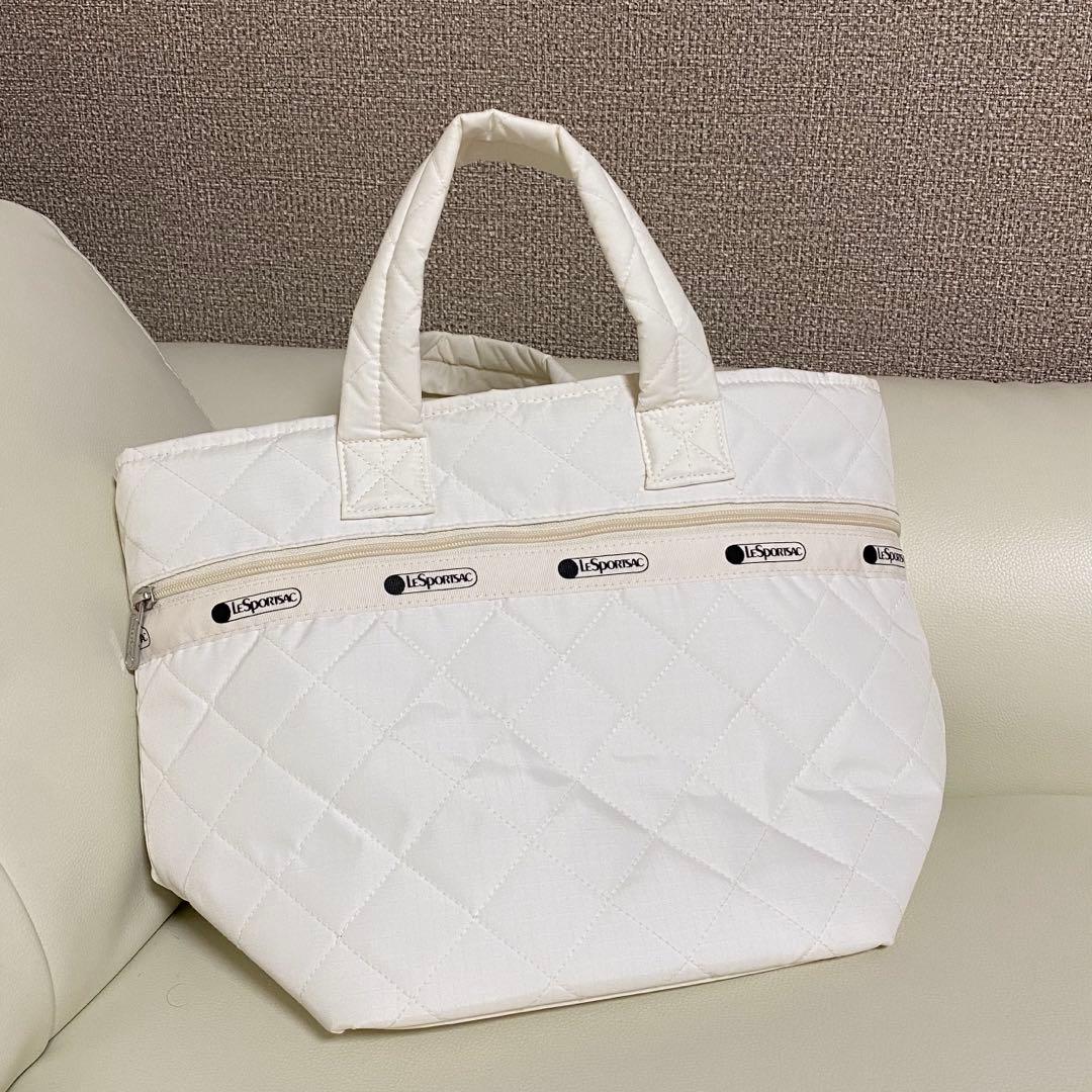 神崎恵 レスポートサック コラボ メレンゲホワイトキルト バッグ