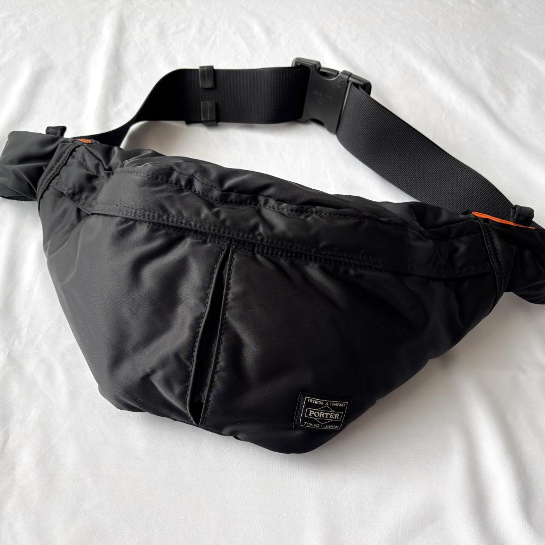 極美品 ポーター タンカー ウエスト ショルダーバッグL 黒 622-76628