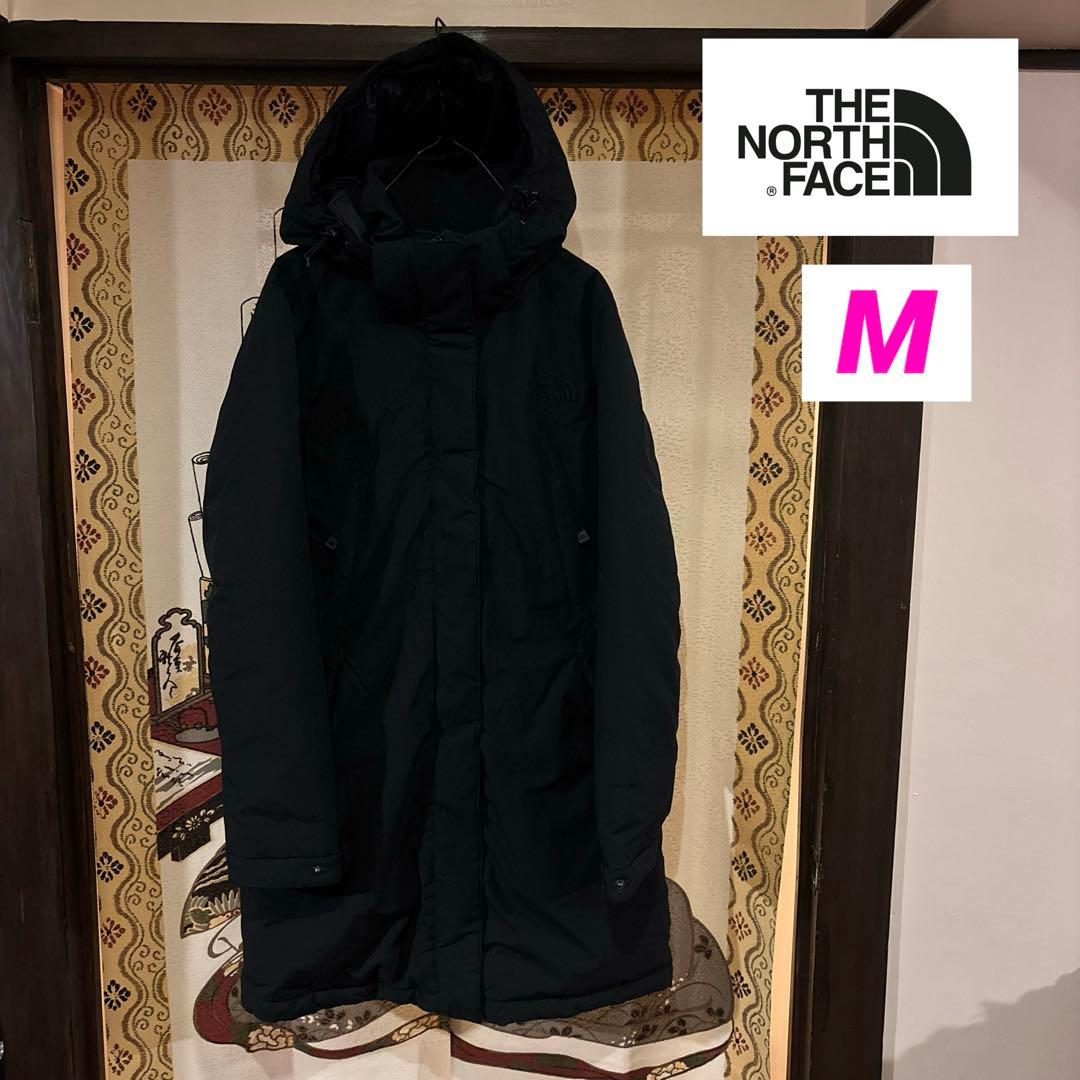 【美品】 THE NORTH FACE ロングダウン レディースM 黒 シンプル