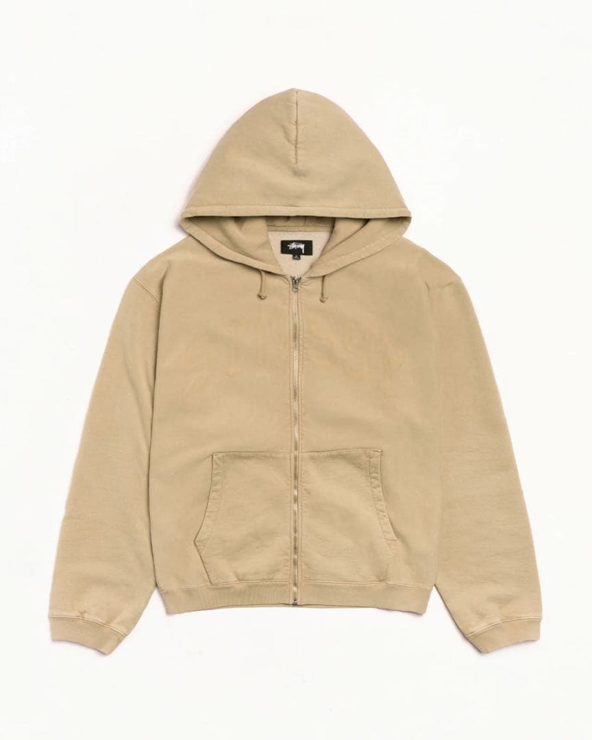 新品 STUSSY パーカー Lサイズ ベージュ