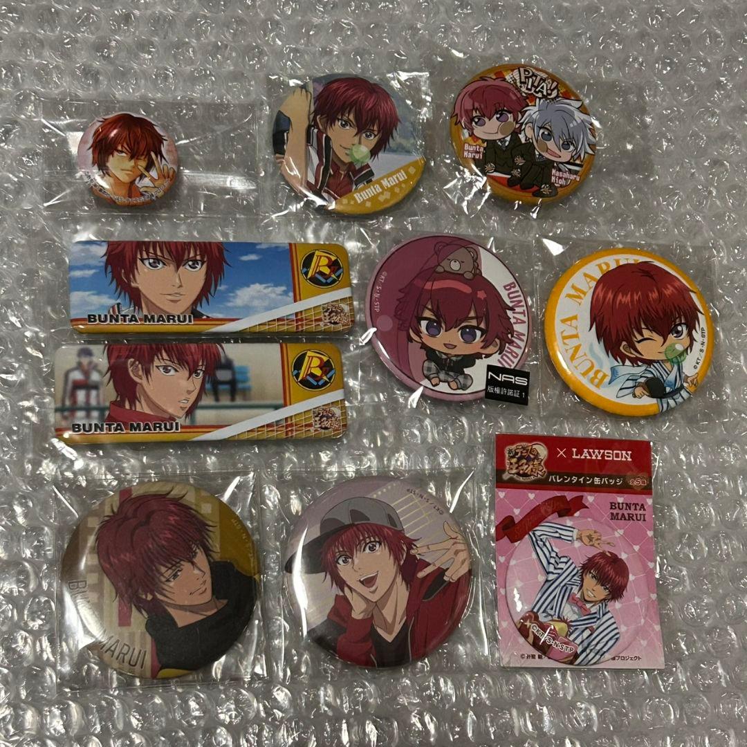 テニスの王子様 丸井ブン太 缶バッジ 10種まとめ売り コナミ - メルカリ