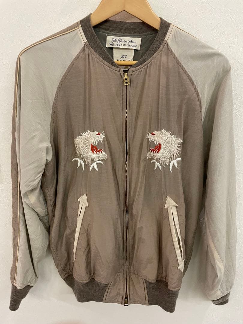 RemiRelief 刺繍ライオンデザイン スカジャン