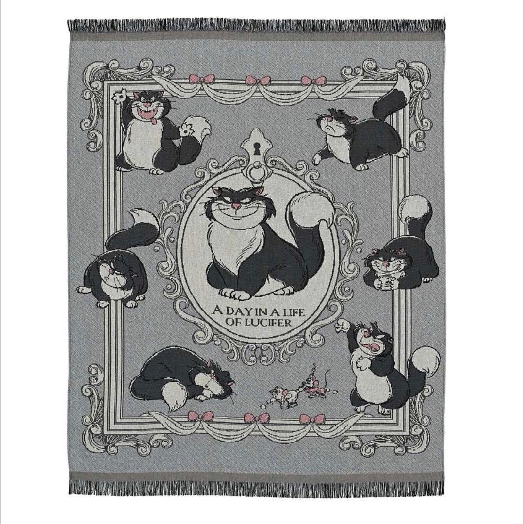 ルシファー ジャック＆ガス ブランケット 大判 猫の日 ディズニー ひざ掛け