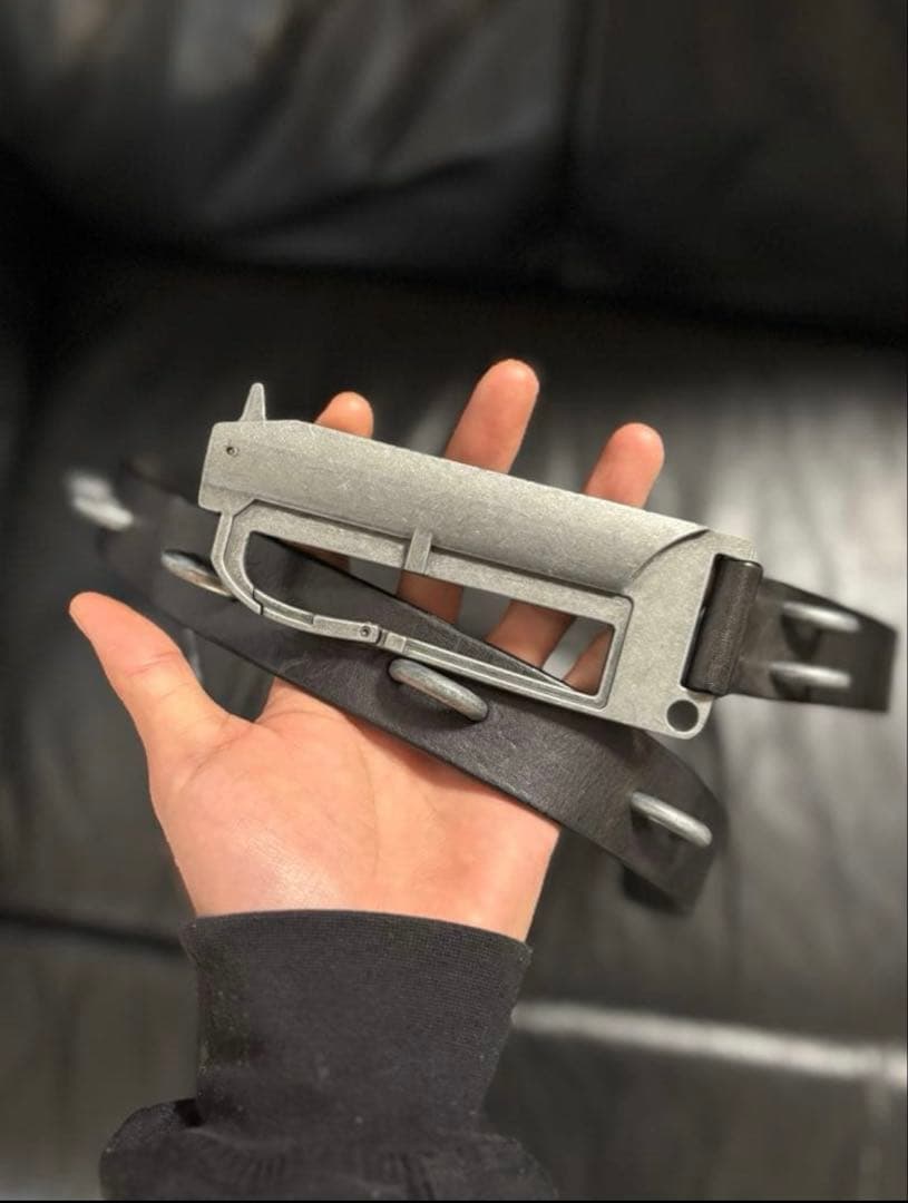 BΣLA MILITARY LEATHER BELT STEEL RING