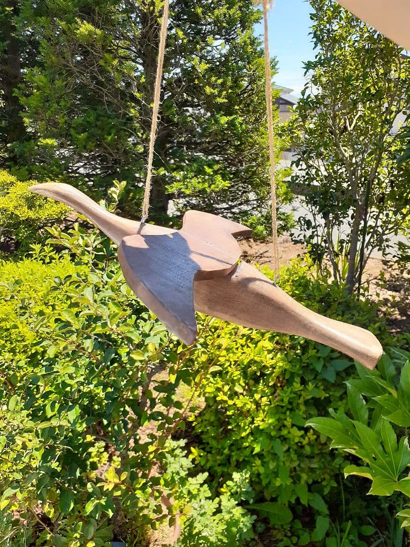 木製　フライングバード　2羽セット