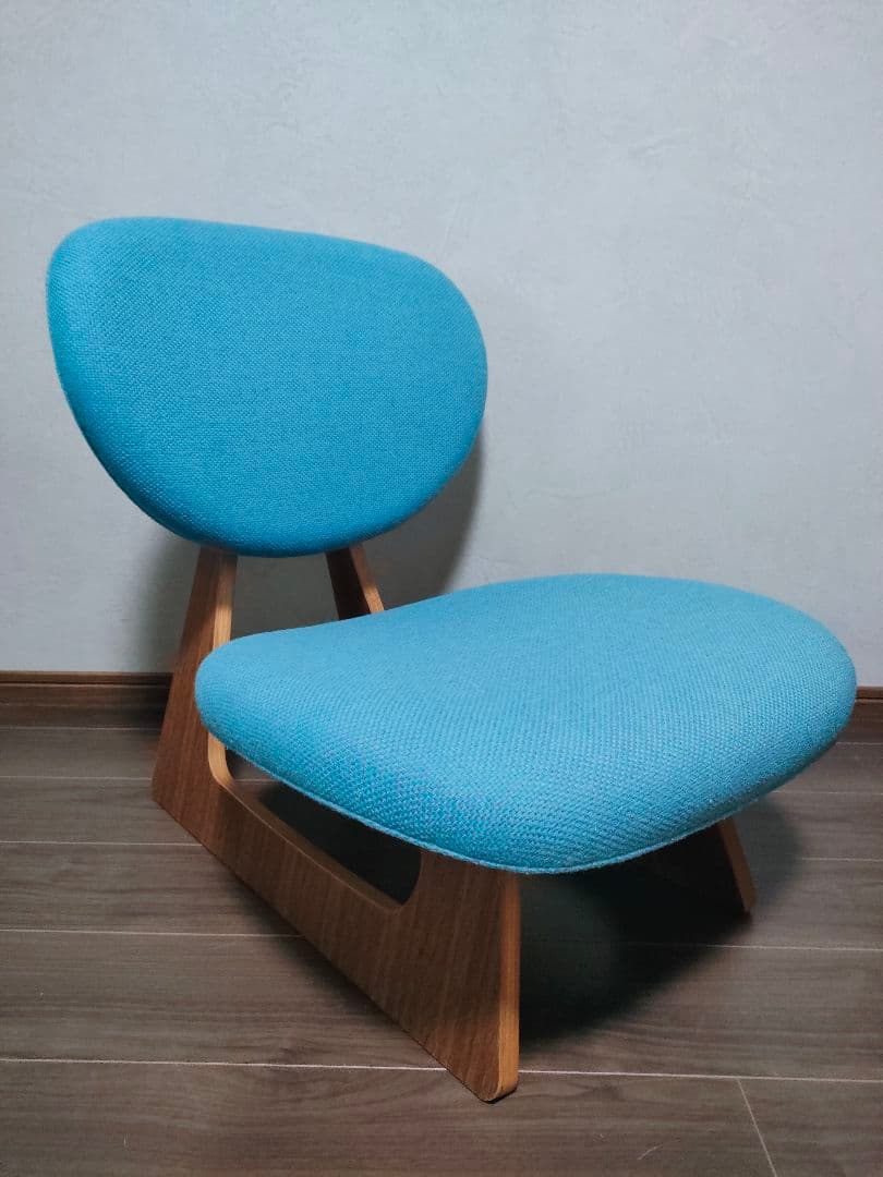 ★天童木工　低座椅子　水色　椅子　チェア　低座イス　Tendo