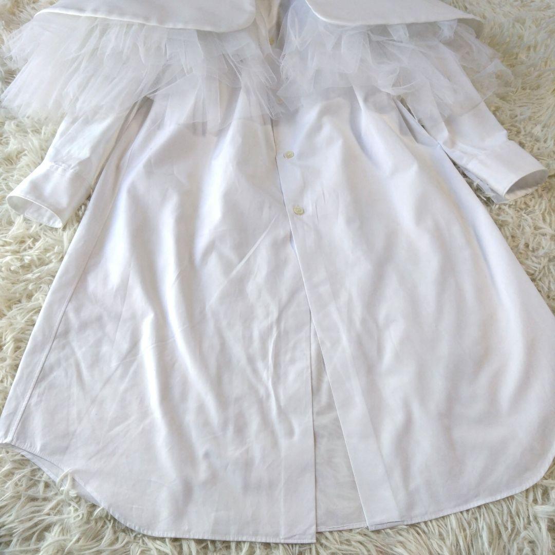 コムデギャルソン ロングシャツ ケープ チュール