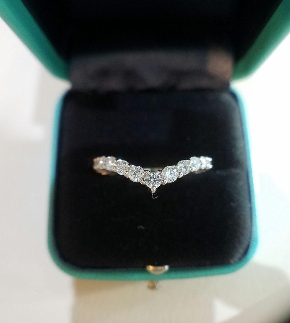 Noa22♡最高級モアサナイト Vシェイプフルエタニティ