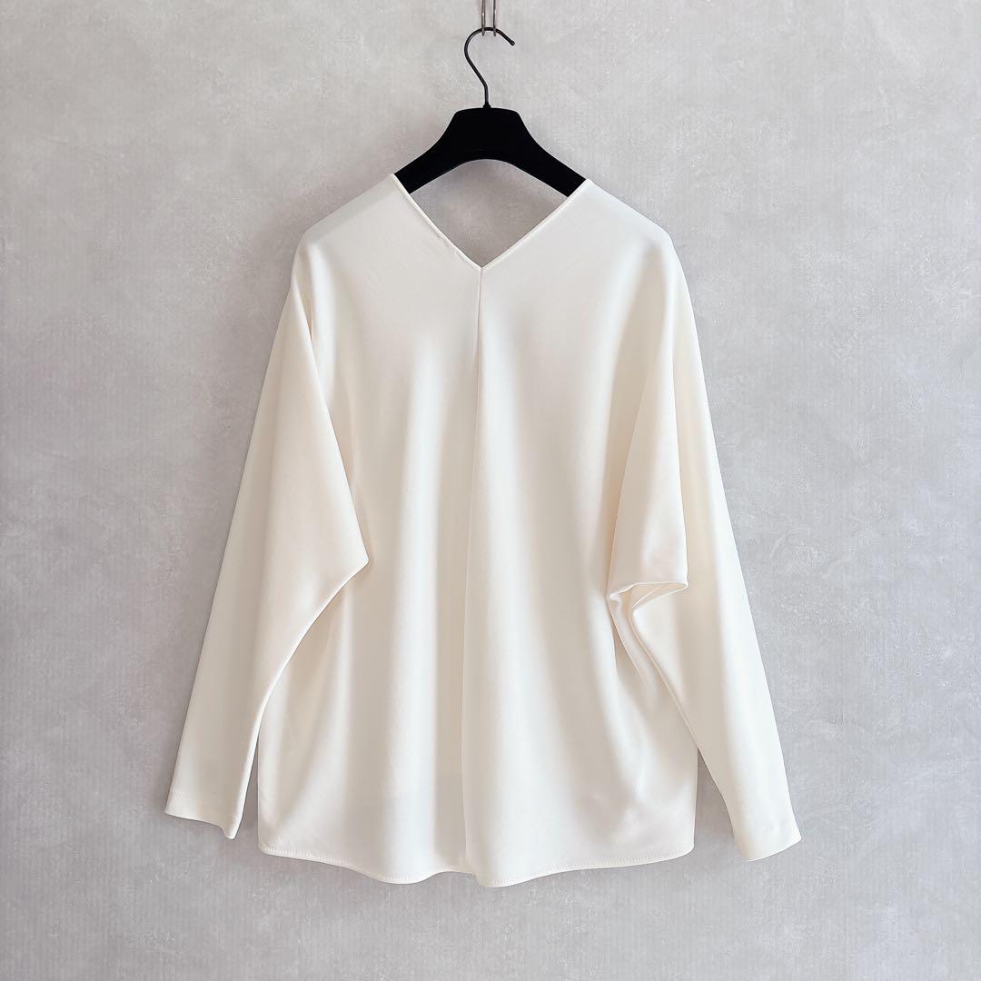 25SS ドゥーズィエムクラス トリアセジョーゼット Vネック プルオーバー