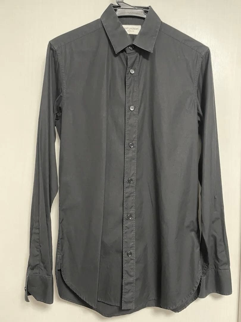 SAINT LAURENT サンローラン 黒 長袖シャツ