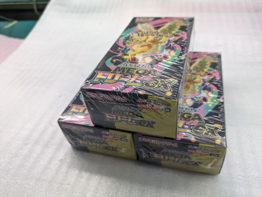 シュリンク付】ポケモンカードゲーム MEGA ドリームex 3箱※一箱角潰れ