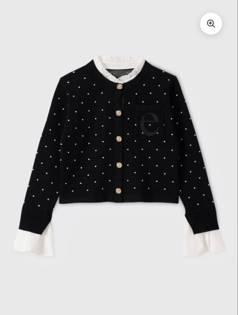 EIMY ISTOIRE Attached collar カーディガン