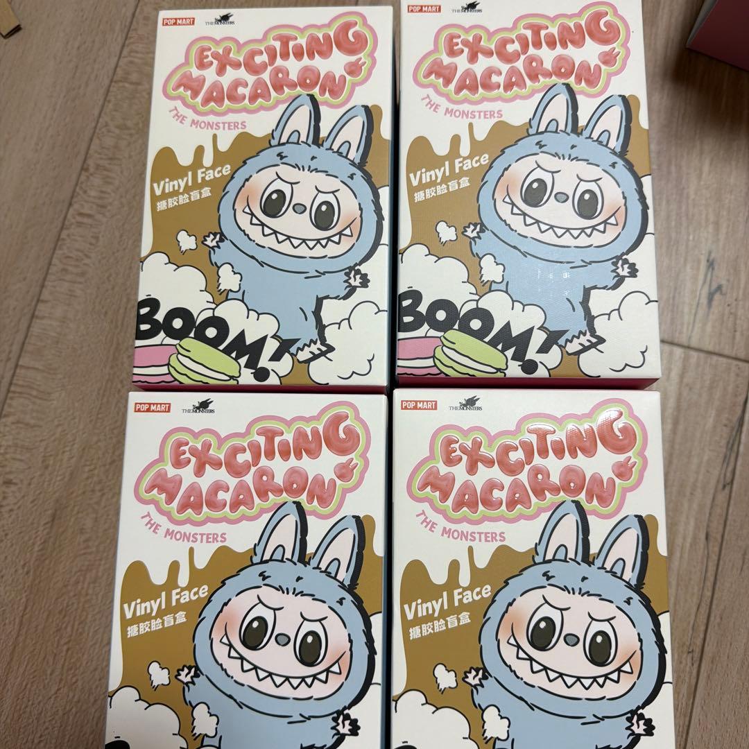 ラブブ マカロン 4体セット POP NOW POP NOW:THE MONSTERS - Tasty Macarons Vinyl Face Blind Box - POP
