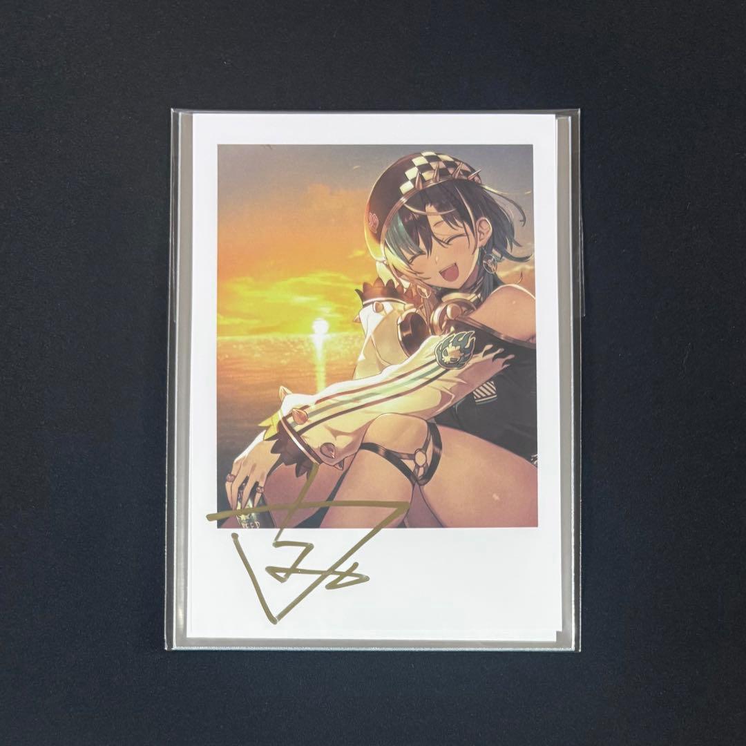 ホロライブ 輪堂千速 誕生日記念2025 直筆サイン入りチェキ風