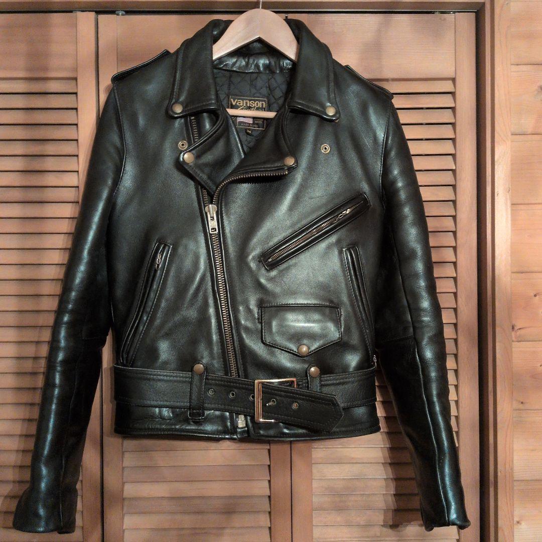 バンソン C2 ダブルライダースジャケット Vanson タロン 90年代